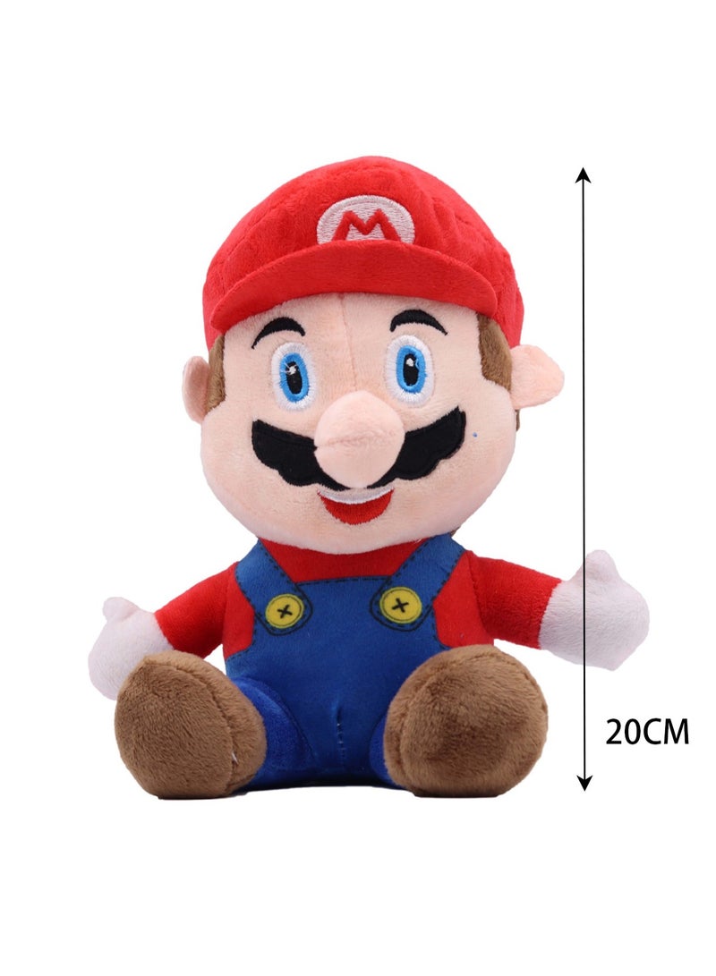 Popular Super Mario Doll Plumber Mushroom Plush Toy (Sitting Red Mario) - Image 2